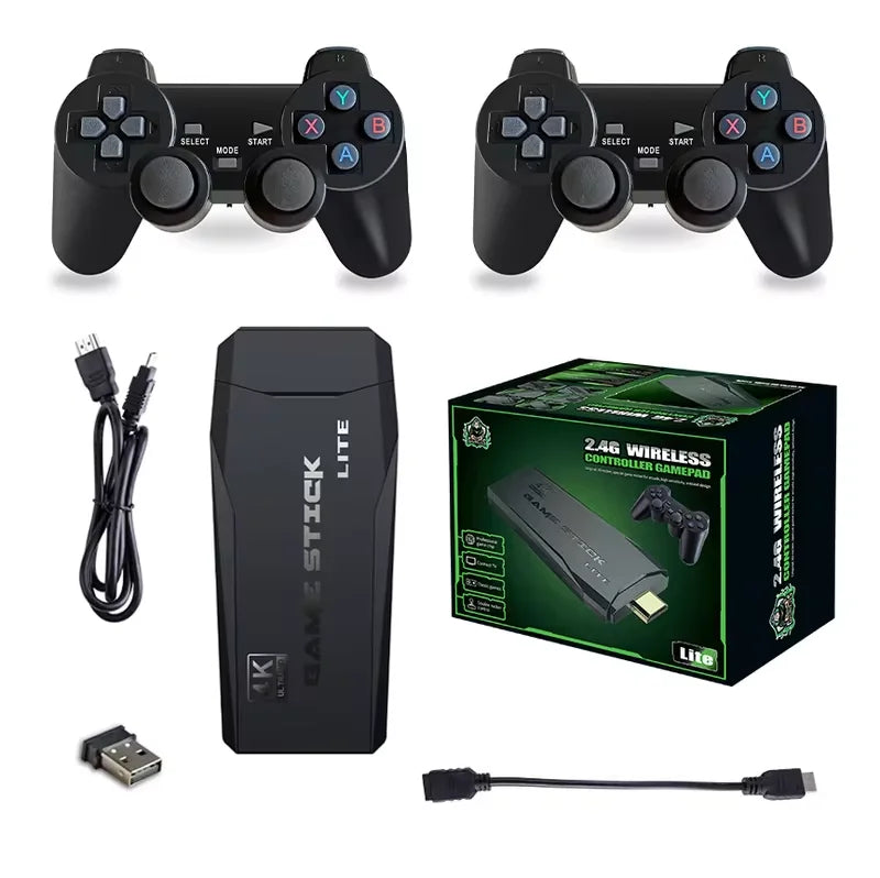 M8 Retro TV Game Console with Two Wireless Controllers