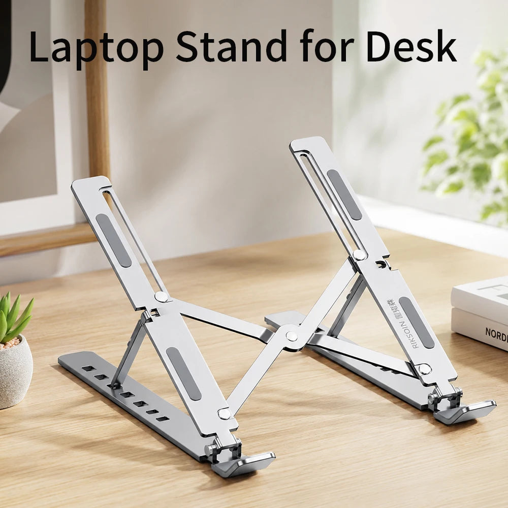 Adjustable Foldable Metal Laptop Stand for 10–15.6-Inch Laptops
