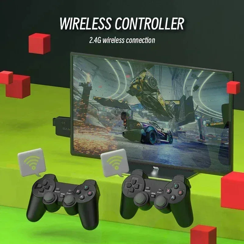 M8 Retro TV Game Console with Two Wireless Controllers