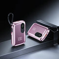 Portable Power Bank with Built-in Cable & Digital Display